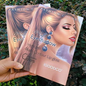 Eyeshadow Kit with Highlights, Blush, Contour & Lip Gloss