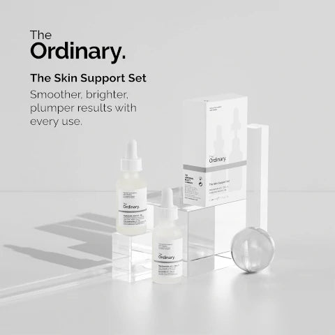 THE ORDINARY THE SKIN SUPPORT SET ( NIACINAMIDE & HYALURONIC ACID )