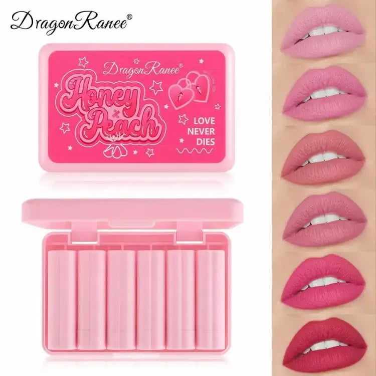 Dragon Ranee Honey Peach Lipstick – Pack of 6